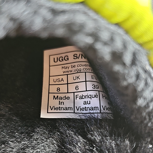 UGG Maxi Slide Platform Tiger Print Key Lime Black - Picture 12 of 12